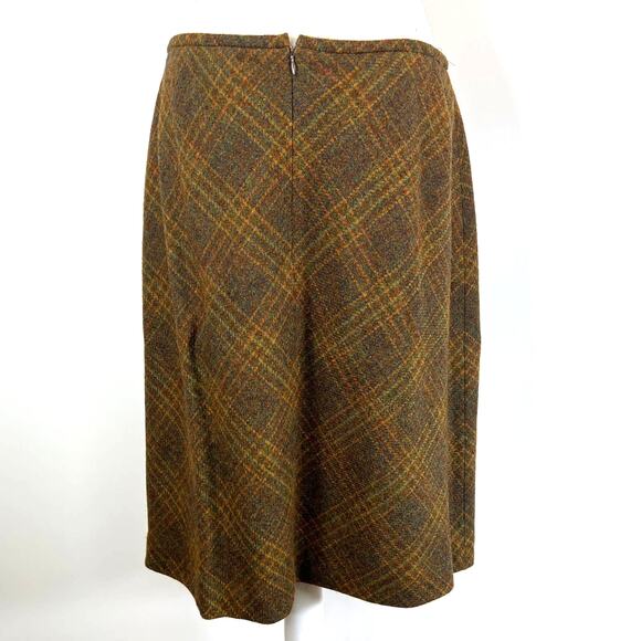 Vintage Plaid Wool Skirt Linda Allard Ellen Tracy Preppy Lit Kid Bookstore GIrl - Picture 7 of 7